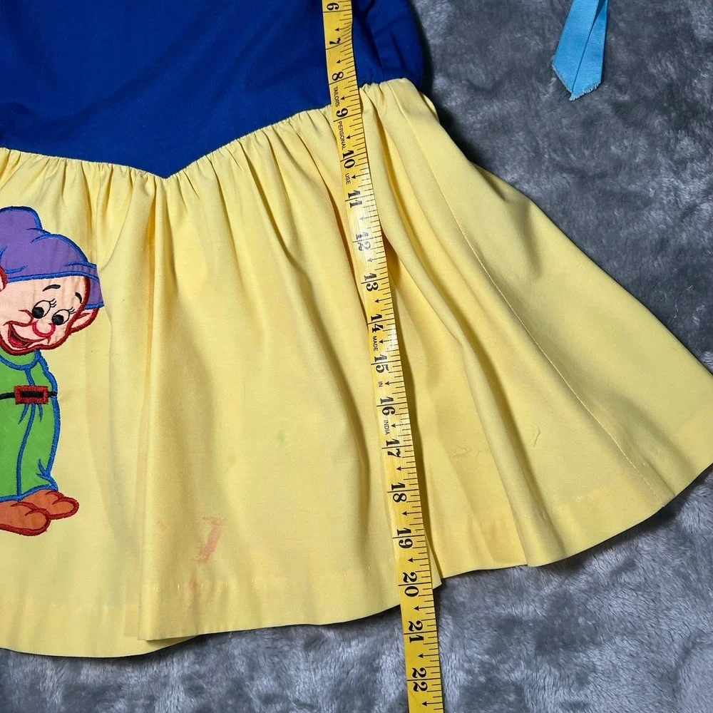 Disney Snow White Dress Dopey Vintage Made In The USA 1970s Disneyland